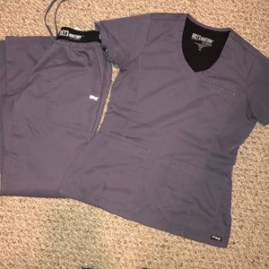 Greys Anatomy Scrub Set Granite XS